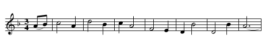 The Fatal Wedding - staff notation
