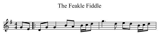 The Feakle Fiddle - staff notation