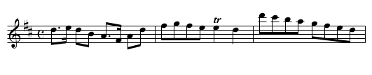 The Feathers - staff notation
