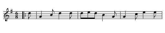 The Feller from Fortune - staff notation
