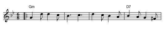 The Female Saylor - staff notation