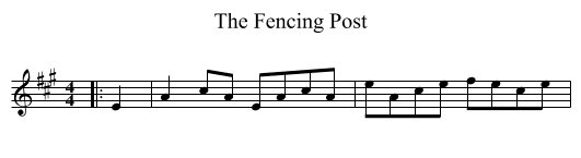 The Fencing Post - staff notation