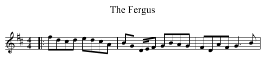 The Fergus - staff notation