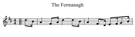 The Fermanagh - staff notation