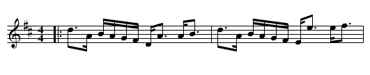 The Ferry - staff notation
