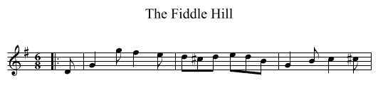 The Fiddle Hill - staff notation