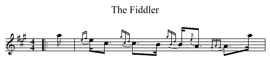 The Fiddler - staff notation
