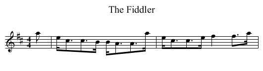 The Fiddler - staff notation