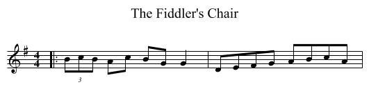 The Fiddler's Chair - staff notation