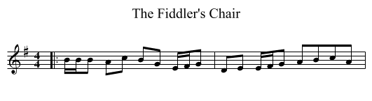 The Fiddler's Chair - staff notation