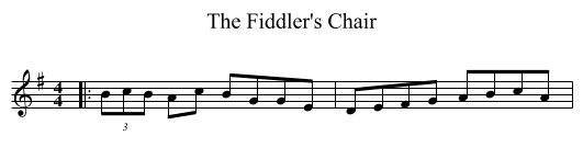 The Fiddler's Chair - staff notation