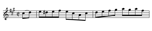 The Fiddlers' Contest (hornpipe) 1711 - staff notation