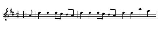 The Fidget - staff notation