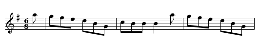 The Field of Flowers (jig)    1065 - staff notation