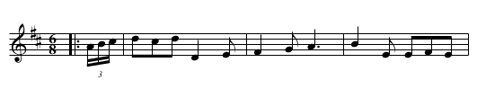 The Fiery Clockface - staff notation