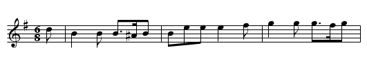 The Fiery Cross - staff notation