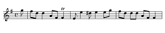 the FIFE HUNT - staff notation