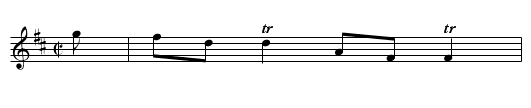 The Fife Hunt. - staff notation