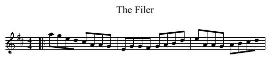 The Filer - staff notation