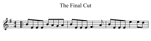 The Final Cut - staff notation