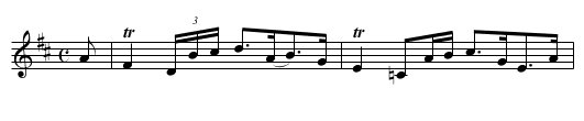 the Fir Tree - staff notation