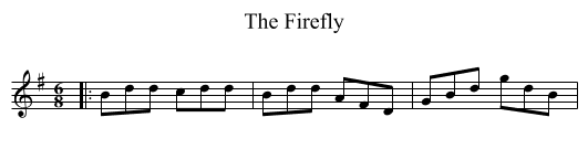 The Firefly - staff notation