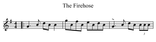 The Firehose - staff notation