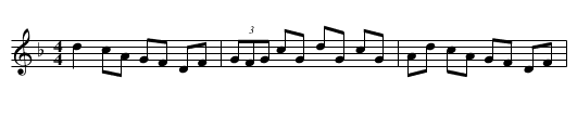 The First Day in Spring - staff notation
