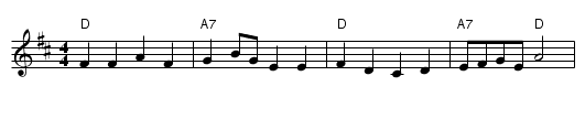 The First Frost - staff notation