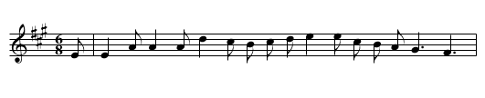 The First Lady - staff notation