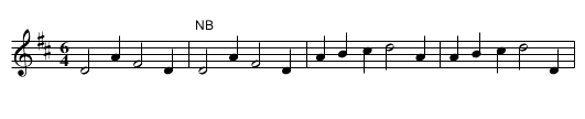 The First New Dutch Skipper - staff notation