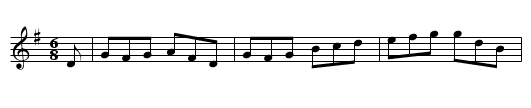 The First Night In America  (jig) 0851 - staff notation