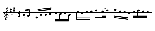 The First Of May  (hornpipe)  1708 - staff notation