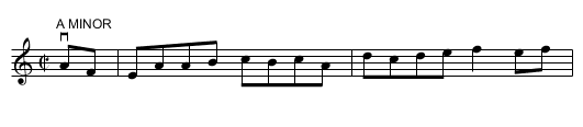 The First of May -- Reel - staff notation
