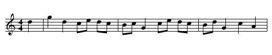 The First of May - staff notation