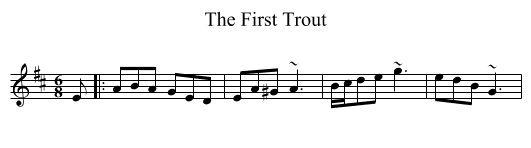 The First Trout - staff notation