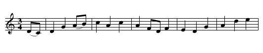 The Fisher Who Died in His Bed - staff notation
