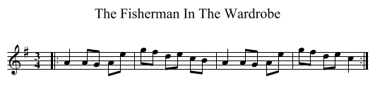 The Fisherman In The Wardrobe - staff notation