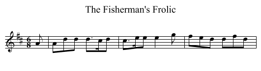 The Fisherman's Frolic - staff notation