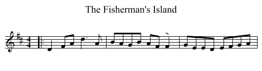 The Fisherman's Island - staff notation