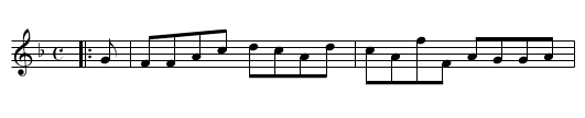 The Fisherman's Wedding - staff notation