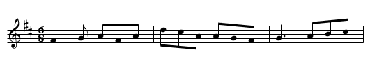 The Fisherman's Widow  (jig)  0931 - staff notation