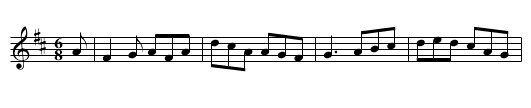 The Fisherman's Widow - staff notation