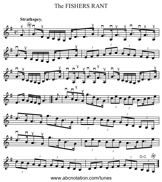 The FISHERS RANT - staff notation