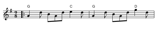 The Fit's Come On Me Now (G) - staff notation