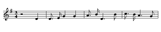 The Five Carlins - staff notation