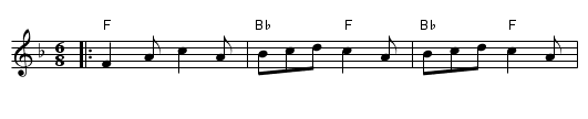 The Five Wells - staff notation