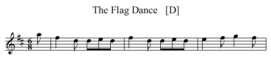 The Flag Dance   [D] - staff notation