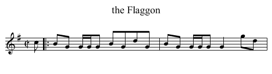 the Flaggon - staff notation