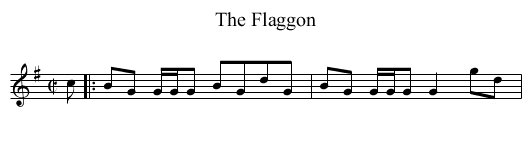 The Flaggon - staff notation